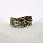 JACK JUDITH  Marcasite Sterling Silver Ring Sz 8 Photo 8