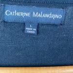 Catherine Malandrino  Black Long sleeve Pearl Button Cardigan Sweater L Photo 2