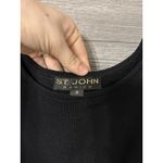 St. John Basics Black Knit Sweater Top Tank Size Medium M Photo 3