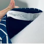 Alice McCALL Mini Lily Lyric Dress 4 Blue & White Denim Pinstripe Lace Up Neck Photo 5