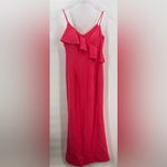 Black Halo ‎ Calia Sleeveless Ponte Ruffle Gown Dress Haute Melon 6 Photo 2