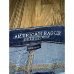 American Eagle Denim Shorts Womens Sz 4 High Rise Shortie Dark Wash Stretch Blue Photo 1