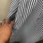 Casual Nights 3X Plus Size Black White Seersucker Zipper Maxi House Dress Robe Photo 5