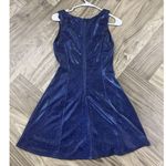CITY STUDIO Junior Stretch Lined Sleeveless V Neck Short Party Fit + Flare Dress Blue Size undefined Photo 8