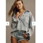 Pilcro NWT by Anthropologie Denim Shorts Washed Out Blue Denim Size 28, 29, 30 Photo 3