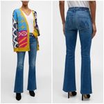đź’•MOTHER SUPERIORđź’• The Weekender Flare Jeans ~ It's A Small World 32 NWOT Blue Photo 6