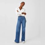 Spanx NWT 20407 Seamed Front Wide Leg in Vintage Indigo Pull-on Jeans Size XS Photo 3