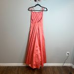 Betsy and Adam Y2K  coral strappy formal dress Photo 3