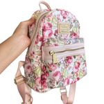 Lounge Fly Disney‎  Beauty and the Beast Floral Print Mini Backpack Belle Photo 2