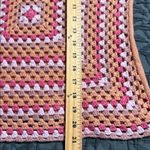 Sundance  size XS crochet sweater peach pink boho Merino alpaca wool blend Photo 3