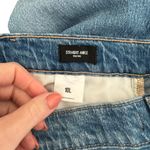 EXPRESS  - High Waisted Medium Wash Straight Ankle Cargo Jeans Sz 10 Long Photo 8