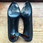 Salvatore Ferragamo Ferragamo Elegant Black Suede Tortoise Shell Heeled Women's Pumps Size 7.5 B Photo 6