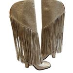 Jessica Simpson NWOT Gold Asire2 Rhinestone Embellished Fringe Boots, Sz… Photo 3