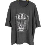 Nashville Tennessee Gray Graphic T Shirt Soft Medium Photo 0