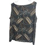 Lauren Ralph Lauren Equestrian Buckle Silk Wool Jersey Sleeveless Top 3X Brown Photo 4