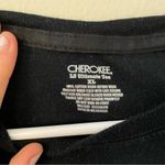 Cherokee black thermal long sleeved classic tee cotton top winter warm comfort Photo 1