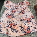 Faded Glory  Pink and Blue Floral Top Photo 4