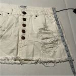 One Teaspoon One X  Women Size 26 White Junkyard Sort Distressed Skirt Button NEW Photo 7