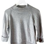 Timo Weiland Wool Cotton Blend Pleated Layered Pullover Sweater Mock Neck M $295 Gray Size M Photo 1