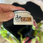 Black Sash Tie Green Floral Mod Top Photo 6