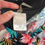 Shade & Shore Black tropical Halter Tankini Top sz 36B push-up NWT Photo 3