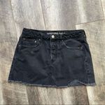 American Eagle AEO 5 Button Distressed Hi Rise Festival Mini Skirt Women’s Size 6 Photo 1