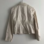 Ann Taylor Cropped Jacket ivory blazer wear to work Womens Size 2 Petite Photo 2