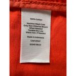 Talbots Women's Orange Utility Jacket Size L Button Front Long Sleeve Pockets Photo 8