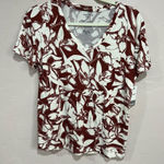 Nine West  Floral v-neck tee shirt Photo 0