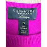 Charter Club Charter Club Luxury 100% Cashmere Sweater Fuchsia Pink XS Crewneck Soft Knit Photo 2