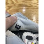 P448 Sneakers Women 8.5 White Leather Lace Up Low Top Running Athletic Shoes S28 Photo 9