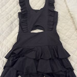 TCEC Black Leopard Print Cut-Out dress  Photo 0