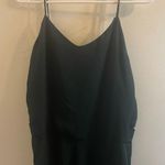 Theory Emerald Greens Spaghetti Strap Sleeveless Jumpsuit with Back Pocksts Photo 1