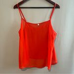 HD in Paris  Vibrant Orange Lace Blouse Photo 5