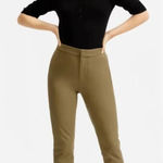 Everlane  The Fixed-Waist‎ Stretch Cotton Pant Olive Green Size 6 Photo 0