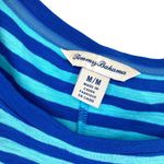 Tommy Bahama Juan the Line Blue Striped Short Sleeve T-shirt Dress Photo 2
