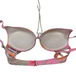 Y2k Cocorave Neon Pink Tropical Bikini Top & Swim Shorts Medium Floral Hibiscus Photo 2