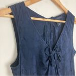 Marc by Marc Jacobs Marc Marc Jacobs navy blue silk blend floral patterned mini dress with bows. 8 Photo 4