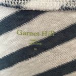 Garnet Hill  Navy Diagonal Stripe Tank Top Medium Photo 3