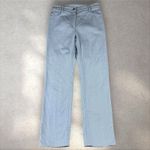 Akris  PUNTO Blue Light Wash Denim High-Waisted Straight Leg Crop Jeans Sz 2 Photo 2