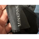 MINKPINK  Black Sheer Lace Up Back Tank Top Womens Size XS Photo 4