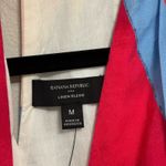 Banana Republic NWT  Linen Blend Twist Back Midi Dress in Brushstroke Multi - M Photo 4