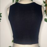 Dazy Quarter Button Up Tanktop Black Photo 2