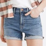 Madewell  High-Rise Denim Tencel Shorts Quintell Wash Women’s Size 27 Jean Shorts Photo 0