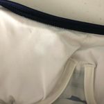 Lands' End Tankini Top Dress Underwire Removable Pads Striped Navy Blue White 8 Photo 2