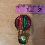 Colorful Enamel Hot Air Balloon Brooch/Pin Gold Photo 7