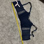 Victoria's Secret  Dream Angels Navy Floral Embroidered Corset Bra Top Photo 4