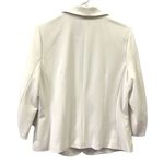 Eliza J  3 Quarter Ruched Sleeve One Button Faux Pocket Blazer Jacket Womens M Photo 7