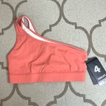 FourLaps Solo Sports Bra New With Tags Blush Coral One Shoulder Pink Size M Photo 1