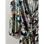 Crown & Ivy  Womens‎ 1X V-Neck Floral Print Blouse With Belt Photo 3